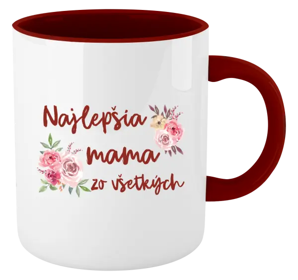 Hrnček  Najlepšia mama zo všetkých - kvety