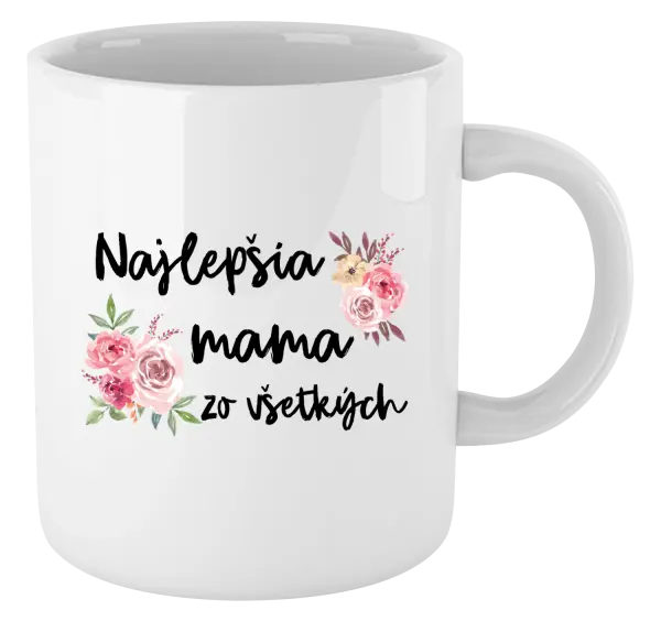 Hrnček Najlepšia mama zo všetkých - kvety