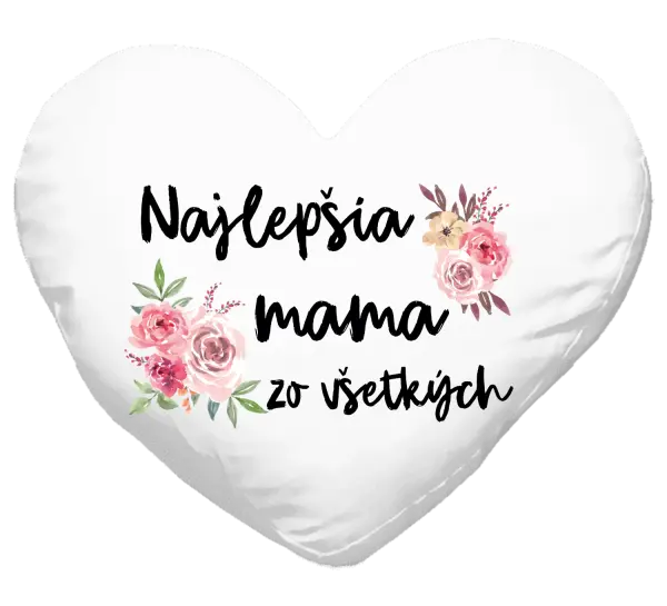 Vankúš Najlepšia mama zo všetkých - kvety