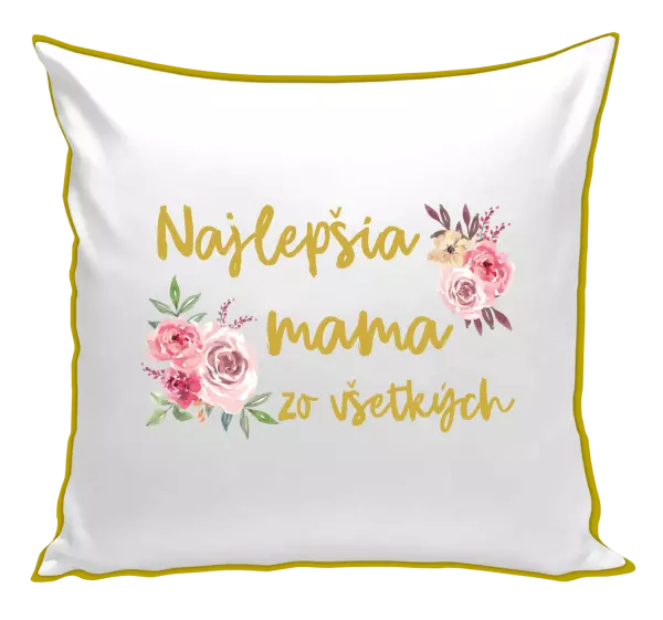 Vankúš Najlepšia mama zo všetkých - kvety