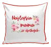 Vankúš Najlepšia mama zo všetkých - kvety