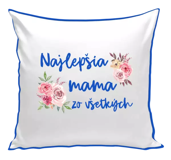 Vankúš Najlepšia mama zo všetkých - kvety
