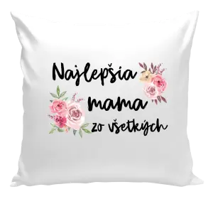 Vankúš Najlepšia mama zo všetkých - kvety