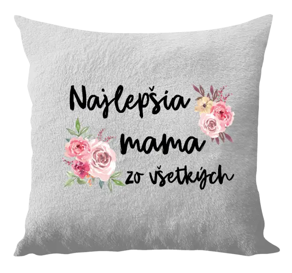 Vankúš Najlepšia mama zo všetkých - kvety