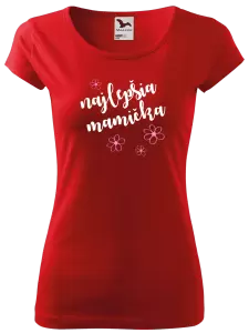 Dámske tričko Najlepšia mamička - kytičky