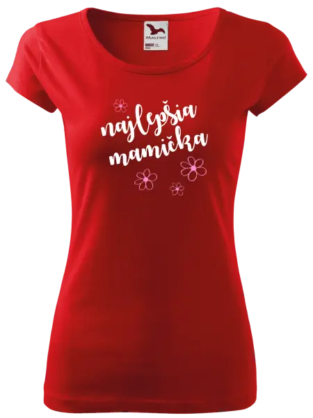 Dámske tričko Najlepšia mamička - kytičky