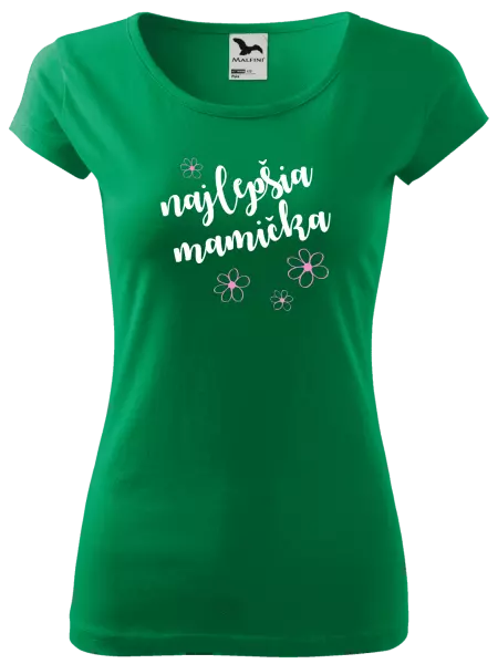 Dámske tričko Najlepšia mamička - kytičky