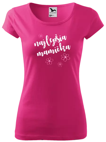 Dámske tričko Najlepšia mamička - kytičky