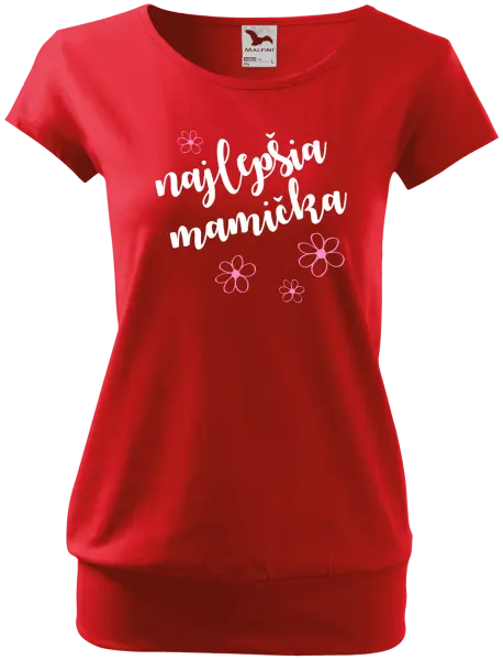 Dámske tričko Najlepšia mamička - kytičky