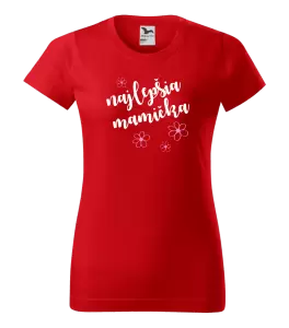 Dámske tričko Najlepšia mamička - kytičky