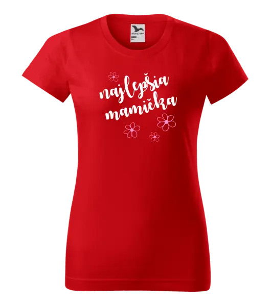 Dámske tričko Najlepšia mamička - kytičky