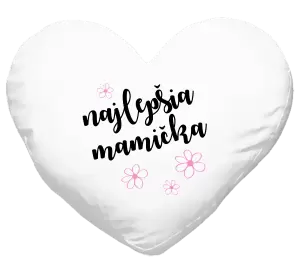 Vankúš Najlepšia mamička - kytičky