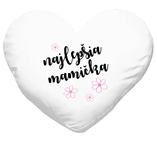 Vankúš Najlepšia mamička - kytičky