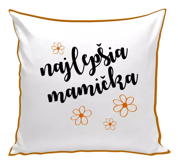 Vankúš Najlepšia mamička - kytičky