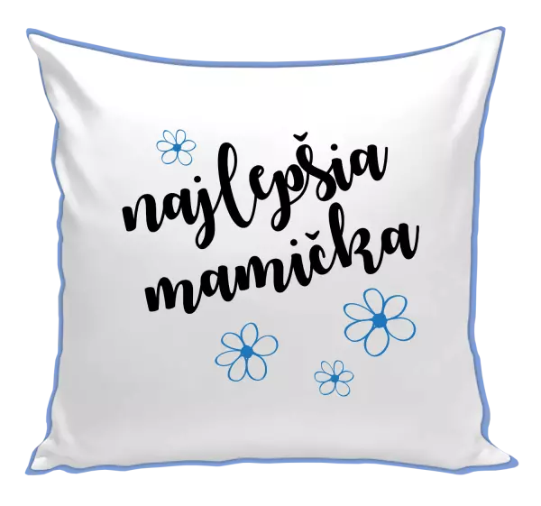 Vankúš Najlepšia mamička - kytičky