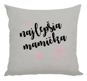 Vankúš Najlepšia mamička - kytičky