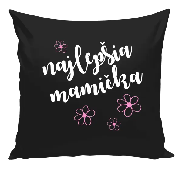 Vankúš Najlepšia mamička - kytičky