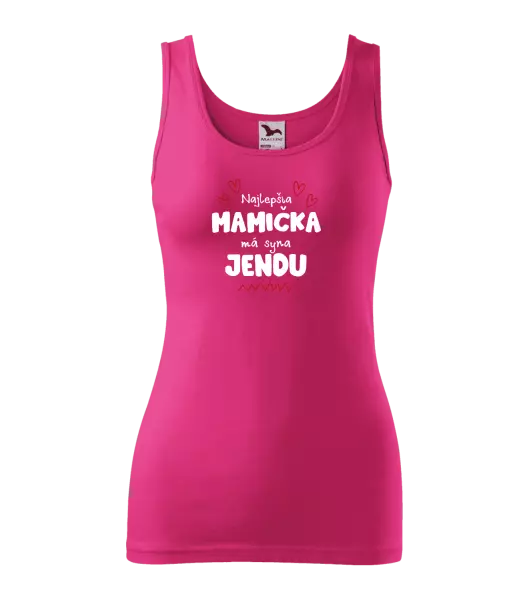 Dámske tielko Najlepšia mamička má syna - Meno