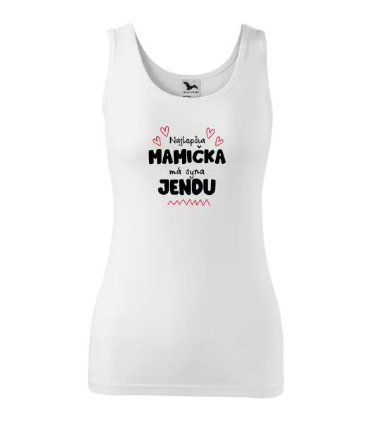 Dámske tielko Najlepšia mamička má syna - Meno