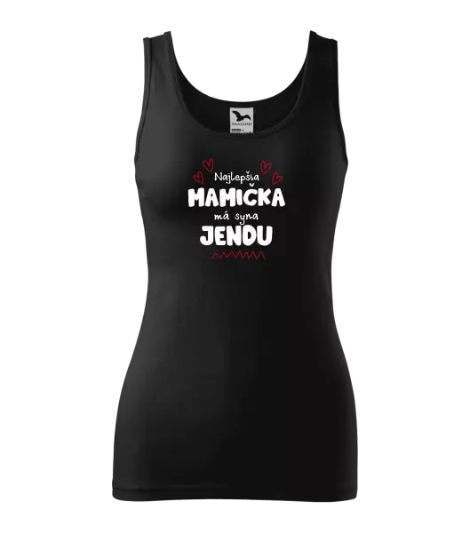 Dámske tielko Najlepšia mamička má syna - Meno
