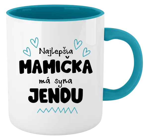 Hrnček  Najlepšia mamička má syna - Meno