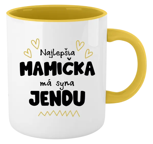 Hrnček  Najlepšia mamička má syna - Meno