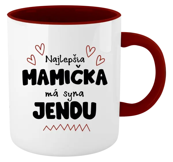 Hrnček  Najlepšia mamička má syna - Meno