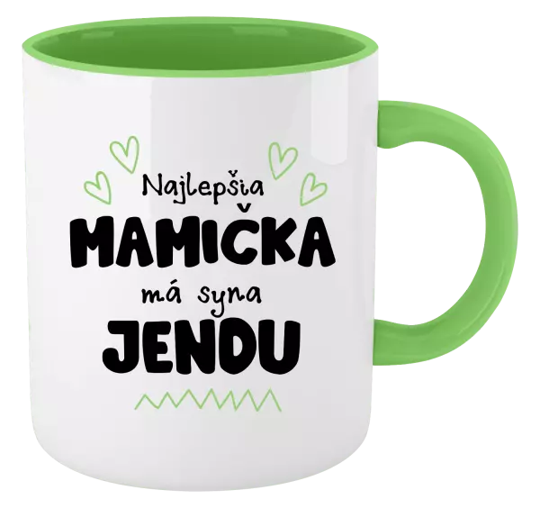 Hrnček  Najlepšia mamička má syna - Meno