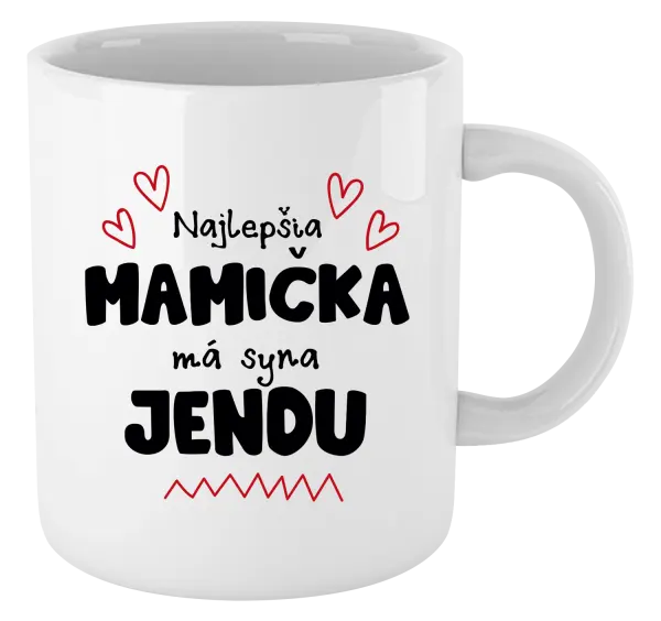 Hrnček Najlepšia mamička má syna - Meno