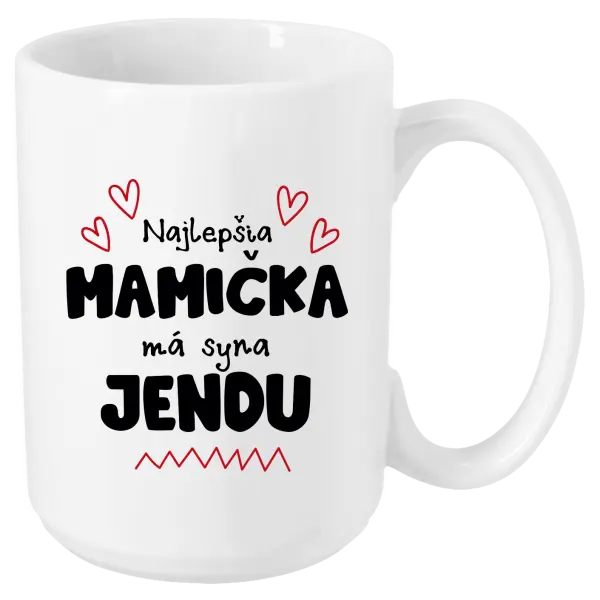 Hrnček Najlepšia mamička má syna - Meno