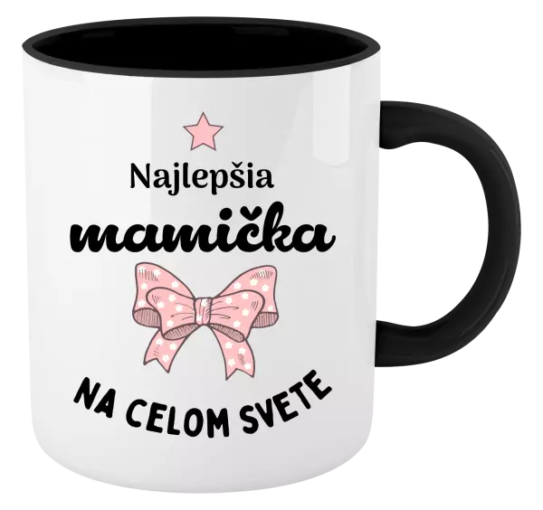 Hrnček  Najlepšia mamička na celom svete - mašlička