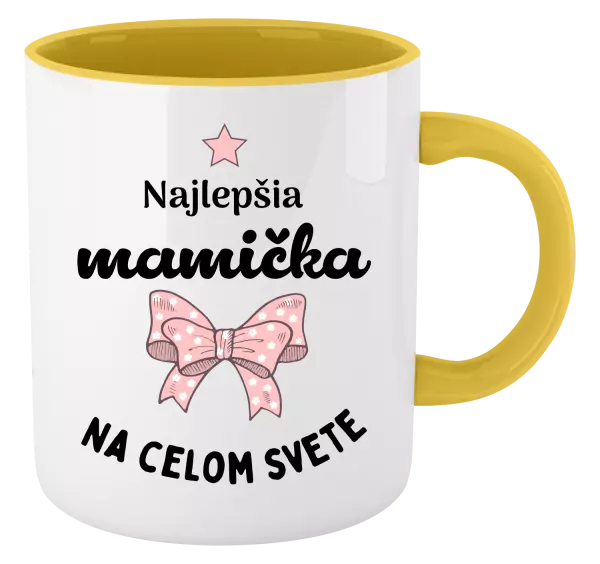 Hrnček  Najlepšia mamička na celom svete - mašlička