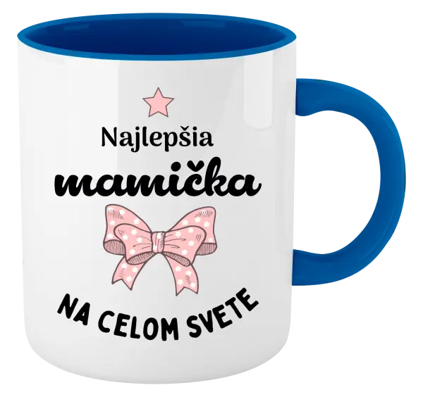 Hrnček  Najlepšia mamička na celom svete - mašlička