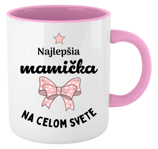 Hrnček  Najlepšia mamička na celom svete - mašlička