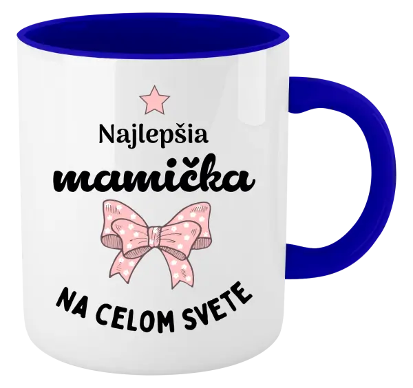 Hrnček  Najlepšia mamička na celom svete - mašlička