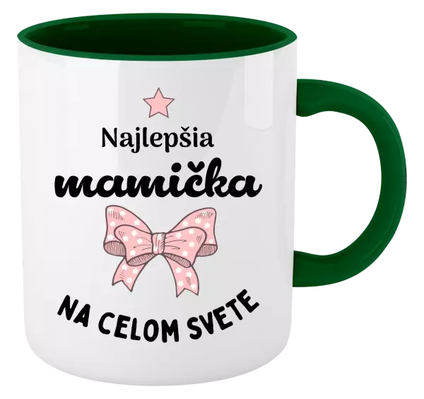 Hrnček  Najlepšia mamička na celom svete - mašlička