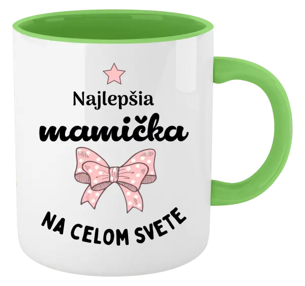 Hrnček  Najlepšia mamička na celom svete - mašlička