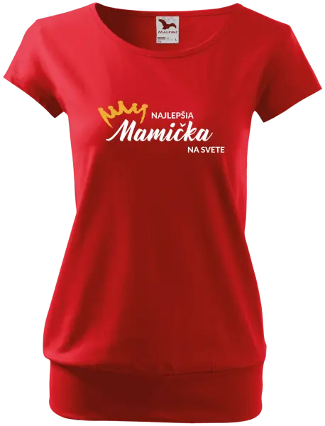 Dámske tričko Najlepšia mamička na svete - korunka