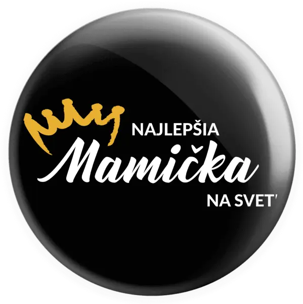 Placka Najlepšia mamička na svete - korunka