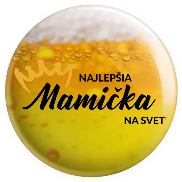 Placka Najlepšia mamička na svete - korunka