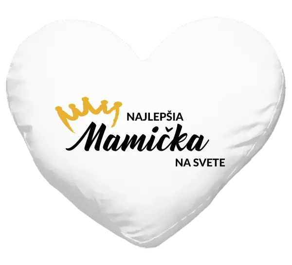 Vankúš Najlepšia mamička na svete - korunka
