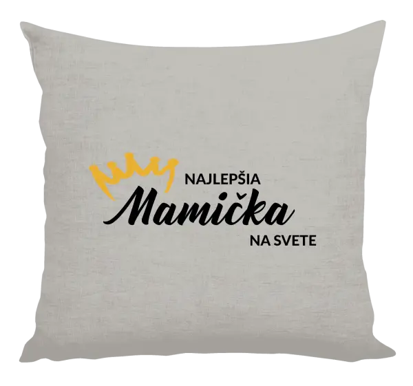 Vankúš Najlepšia mamička na svete - korunka