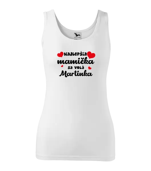 Dámske tielko Najlepšia mamička sa volá - Meno