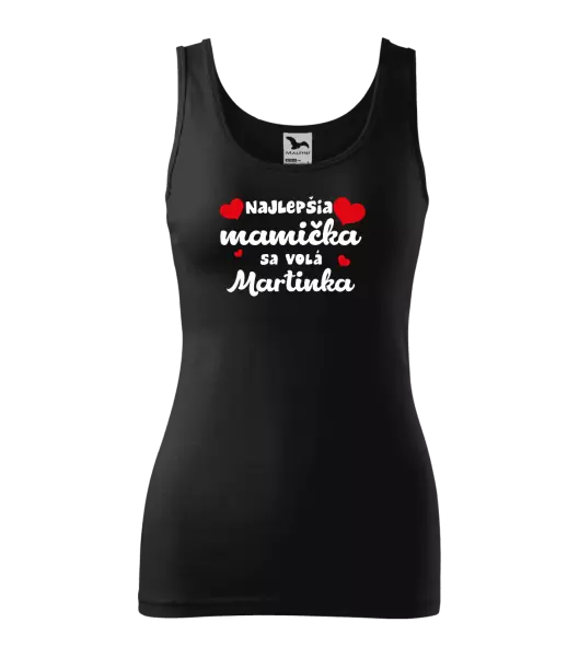 Dámske tielko Najlepšia mamička sa volá - Meno