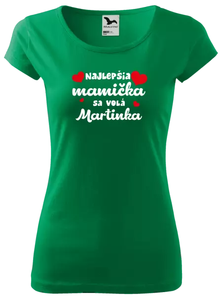 Dámske tričko Najlepšia mamička sa volá - Meno