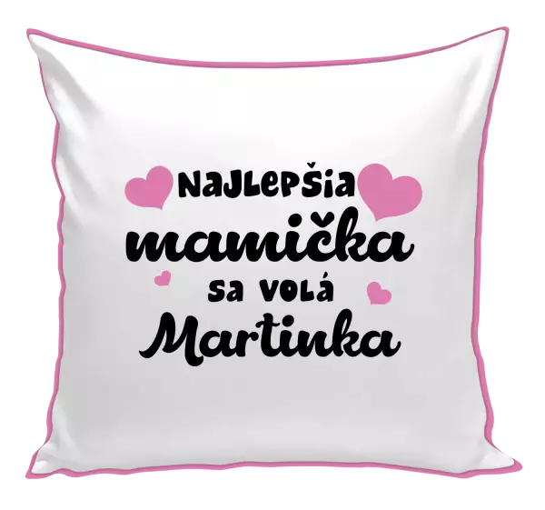 Vankúš Najlepšia mamička sa volá - Meno