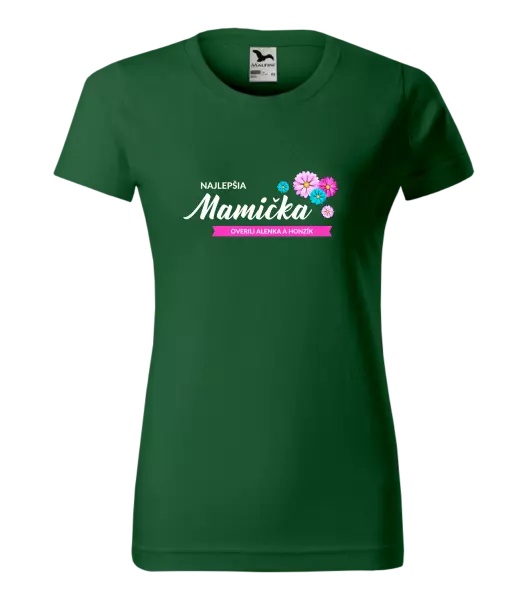 Dámske tričko Najlepšia mamička s menami detí