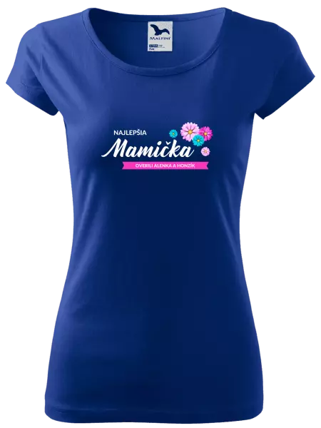 Dámske tričko Najlepšia mamička s menami detí