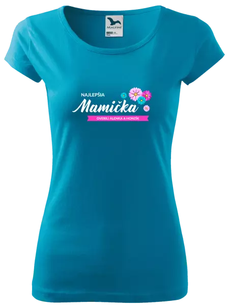 Dámske tričko Najlepšia mamička s menami detí