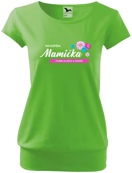 Dámske tričko Najlepšia mamička s menami detí